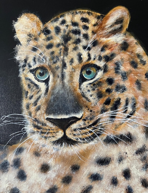 3ème prix - Marie De Bock - La vie sauvage - peinture acrylique Image